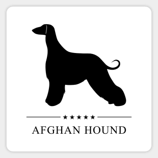 Afghan Hound Black Silhouette Magnet